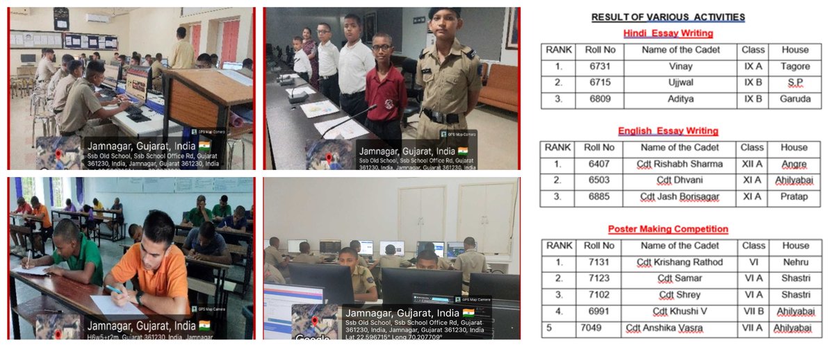 ssbjam11's tweet photo. 🇮🇳 Sainik School Balachadi proudly organized a series of competitions and activities as part of Independence Day Celebrations–2026, inspiring patriotism, teamwork, creativity, and the spirit of nation-building. #IndependenceDay2026 
#NationFirst https://t.co/C5IQ3oNEAA