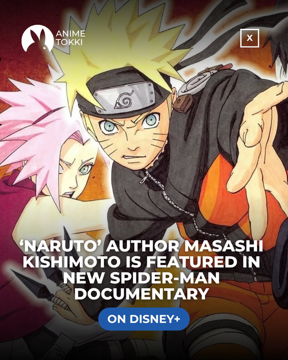 AnimeTokki's tweet photo. Masashi Kishimoto the Creator of Naruto is Featured in New Spider-Man Documentary available on Disney+

The Director of Spider-Man is working on the Newly Announced Naruto Live-action adaptation. https://t.co/sXPxEkFzyU