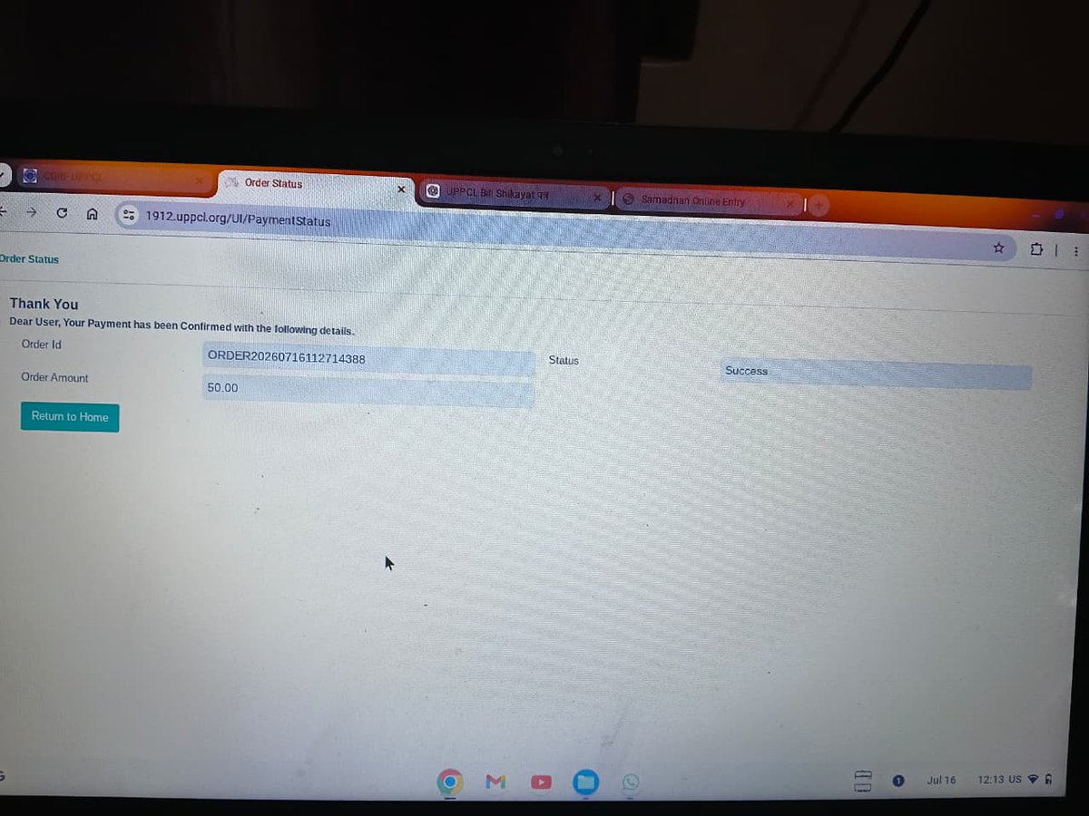 Atulsengar22's tweet photo. Sir/Madam,

@UPPCLLKO @UPPVCLLKO I filed an online grievance for my wrong electricity bill and paid the complaint fee, but no complaint number was generated. 1912 also couldn't help. Kindly verify my payment and register my complaint. A/C: 1339553000 #UPPCL https://t.co/U26Z1GI5z0