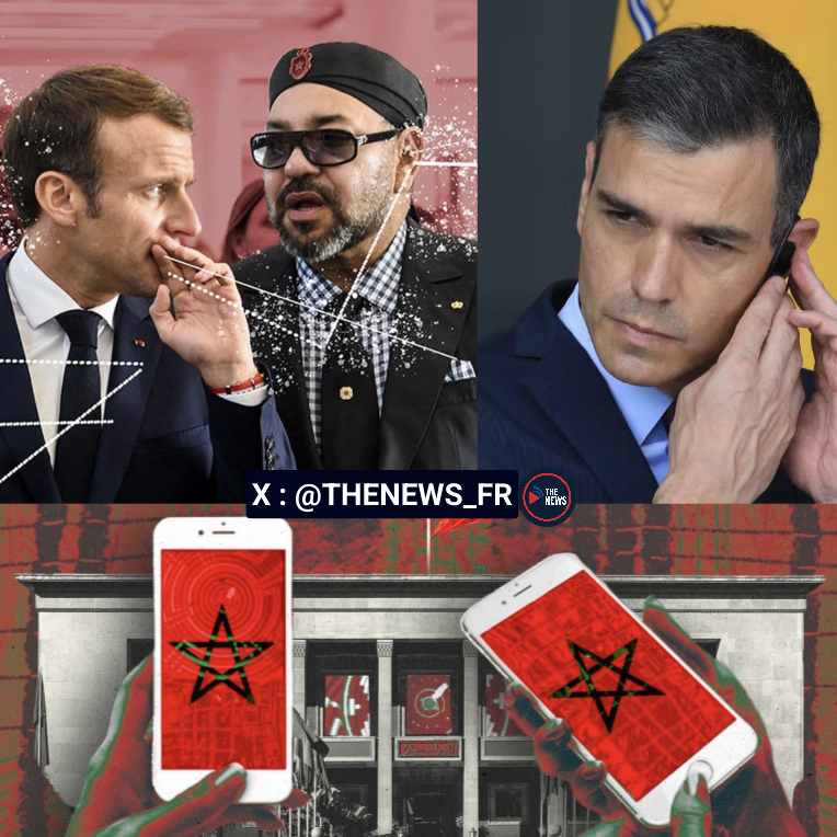 thenews_fr's tweet photo. 🇲🇦🕵️ RÉVÉLATION — Le Maroc a utilisé le logiciel espion israélien Pegasus pour espionner massivement en Europe, bien au-delà de ce qu'on savait déjà.

Selon une nouvelle enquête du Pegasus Project (une quinzaine de médias), l'ampleur de la surveillance marocaine touche à la fois l'Espagne et la France, à différents niveaux — de simples citoyens jusqu'aux plus hautes sphères de l'État, dont le président Macron, le chef du gouvernement espagnol Sánchez, et même le roi Mohammed VI.

Détail du volet espagnol 👇