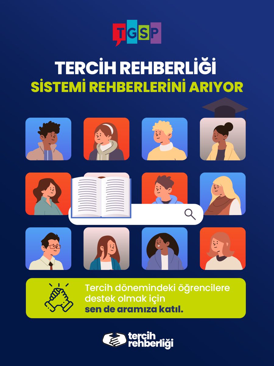 tgsptr's tweet photo. 🎓 Tercih döneminde sen de rehber ol!

Üniversite deneyimini paylaşarak tercih yapacak adayların sorularını yanıtlayabilir, onların daha bilinçli tercihler yapmasına katkı sağlayabilirsin.

Gönüllü olarak TGSP Tercih Rehberliği’ne katılmak için https://t.co/eLKXAhBRWt’u ziyaret et, “Rehber Olmak İstiyorum��� butonuna tıkla.

Deneyimini paylaş, geleceğe yön ver! 🤝