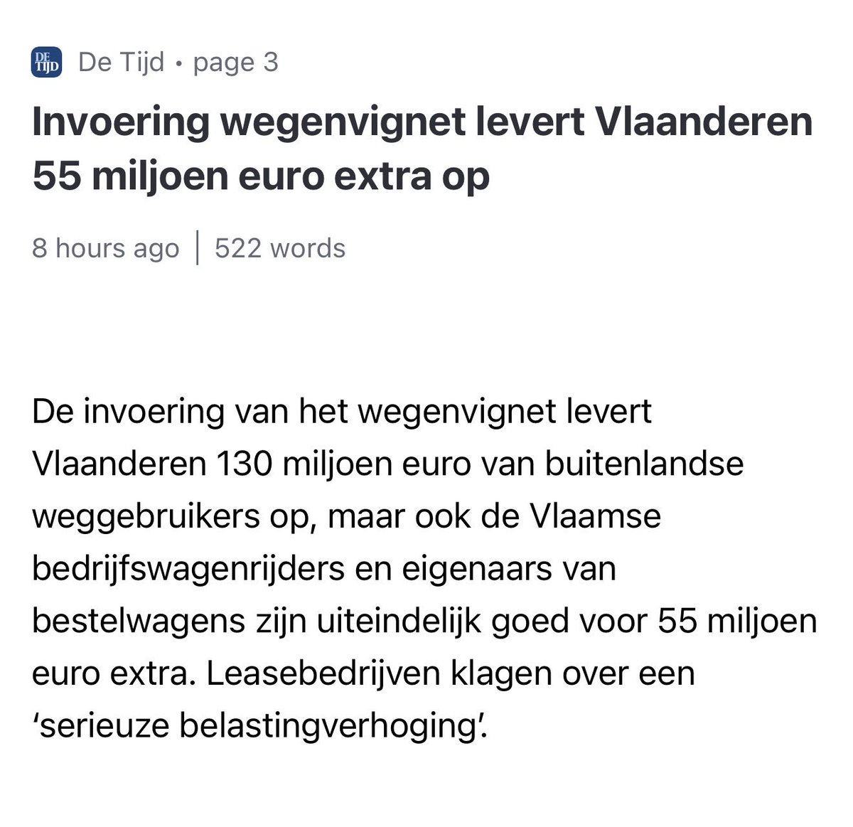 JasperPillen's tweet photo. Gisteren zei Minister Weyts in het Vlaams Parlement nog dat het 1 op 1 wordt gecompenseerd.. niet dus. https://t.co/38RTF2AoWi