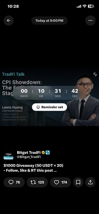 jiqi66's tweet photo. @Bitget_TradFi I can't wait https://t.co/eLp6t1ajXE