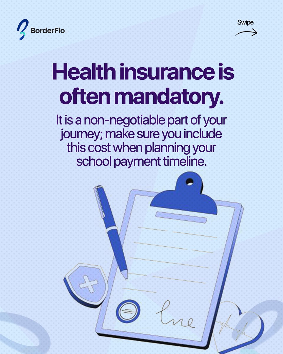 UseBorderFlo's tweet photo. Mandatory health insurance shouldn't mean mandatory "bill shock." 

Don't let extra charges catch you off guard. Beat the hidden fees and make your next school payment through the link in our bio!

#InternationalStudents #BorderFlo https://t.co/eZEs3oBFTy