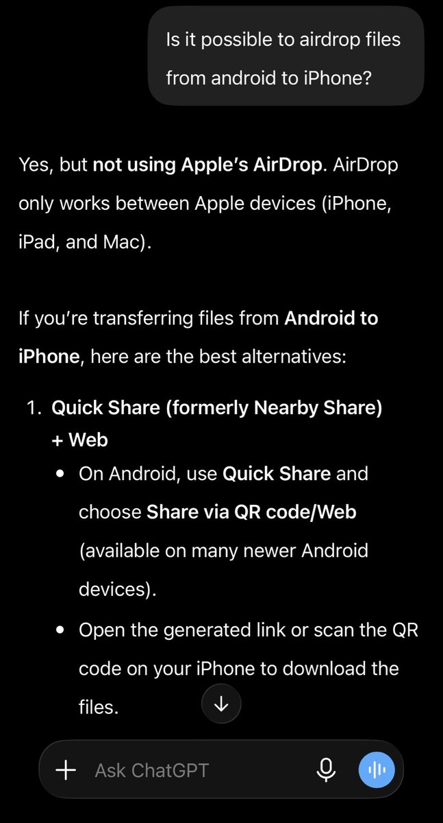 Akhilvabbili's tweet photo. @teja2495 Are you really using airdrop or some other technology? https://t.co/dMh8FmkGrT