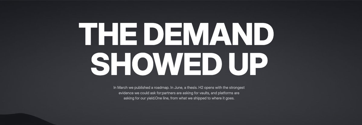 IxsFinance's tweet photo. In March, we published the roadmap.

In June, we published the thesis.

Now the demand is showing up.

Partners are asking for vaults. Platforms are asking for our yield. The infrastructure we shipped in H1 is already turning into live products, new chains and distribution.

What H2 looks like for IXS:

• Multi-chain expansion across BNB Chain, Base and Robinhood Chain
• BTC Real Yield and tokenised repo products
• Canton and XDC network operations
• Agent-to-agent flows and regulated marketplace infrastructure
• Earn integrations for exchanges, wallets, neobanks and payroll
• Regulated yield rails for Asia
• Token utility designed around a fixed, fully circulating 180M supply

One line from what we shipped to where it goes next.

The flywheel is meeting the calendar.

Read the IXS H2 2026 roadmap ↓