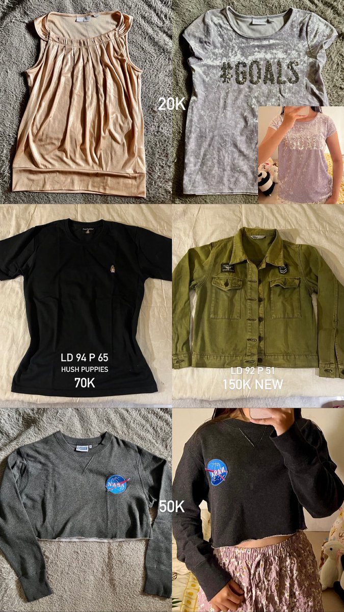 lovedbybrin's tweet photo. hiiii aku mau wts kemeja blouse crewneck knit tanktop celana bahan dress brand uniqlo h&amp;m murce ajaaa 👋🏻🌟🥹

bisa cod oyen gratis ongkir &amp; splitpay 
📍 bandung
. wts wtb tawarin knit pink jaket avocado dress polka stripe https://t.co/JaSoP0o2MJ