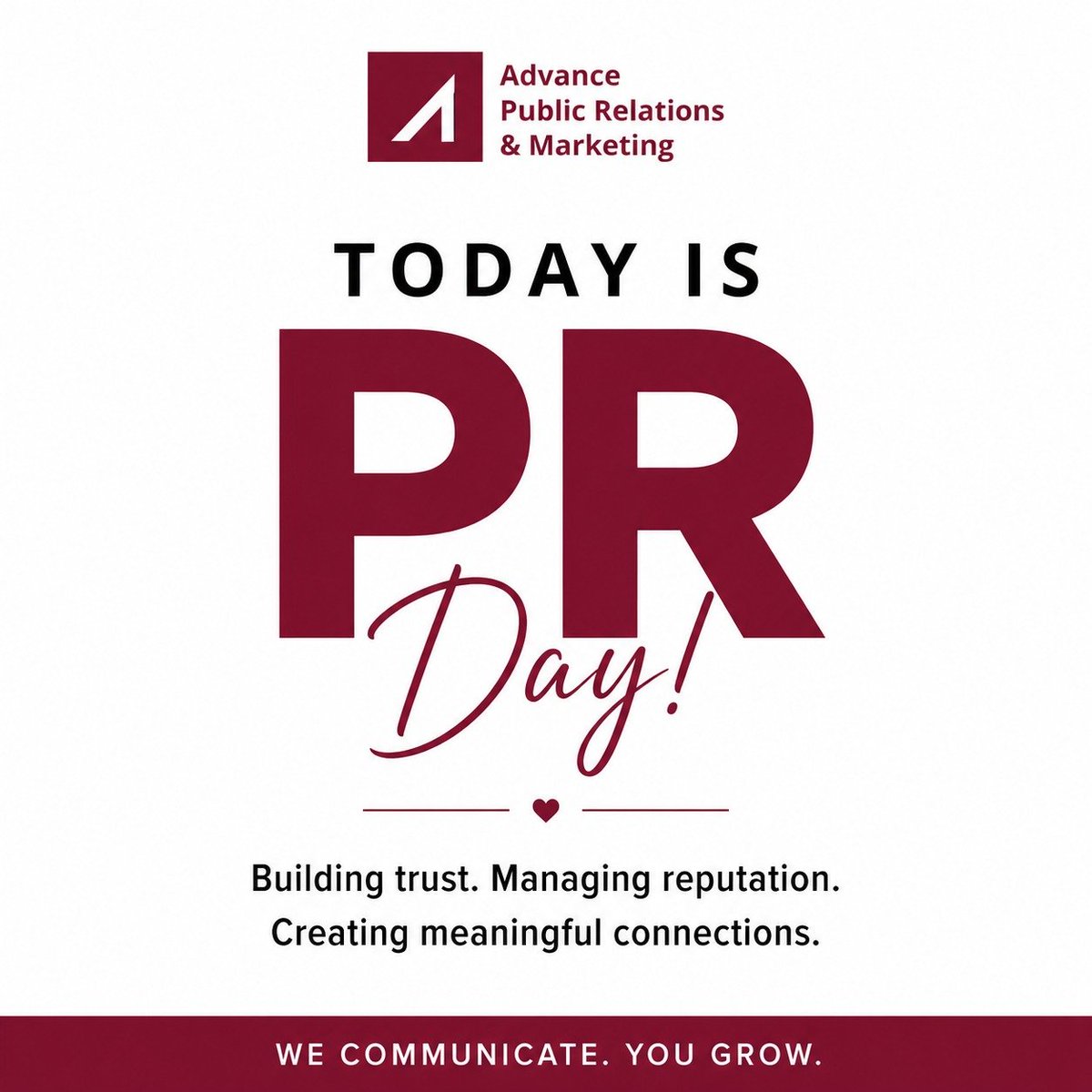 NishavanHoek's tweet photo. Public Relations is the art  of building trust, one conversion at at a time.
Happy #worldPRDay https://t.co/LJxOhmw2ST