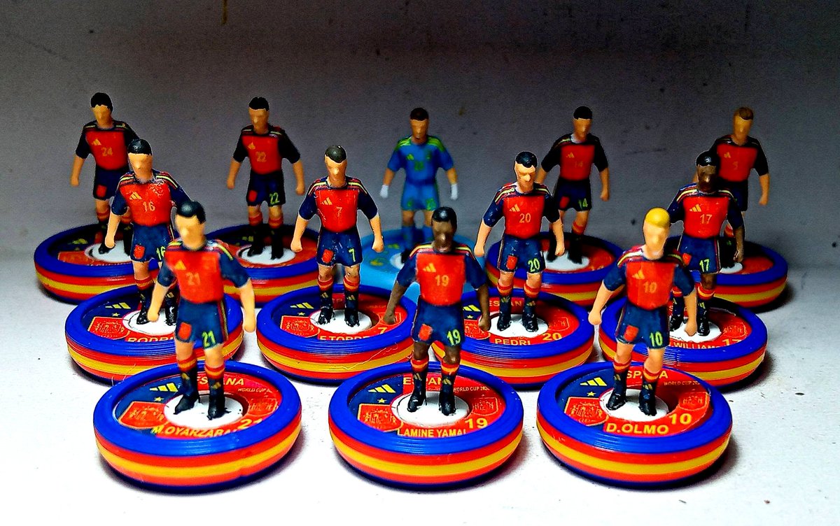kitsmodelscom's tweet photo. Subbuteo Andrew Table Soccer Spain 📷 2026 World Cup Team on WSB Professional bases https://t.co/F23K5J1bSJ https://t.co/mmTsC3Zg3K