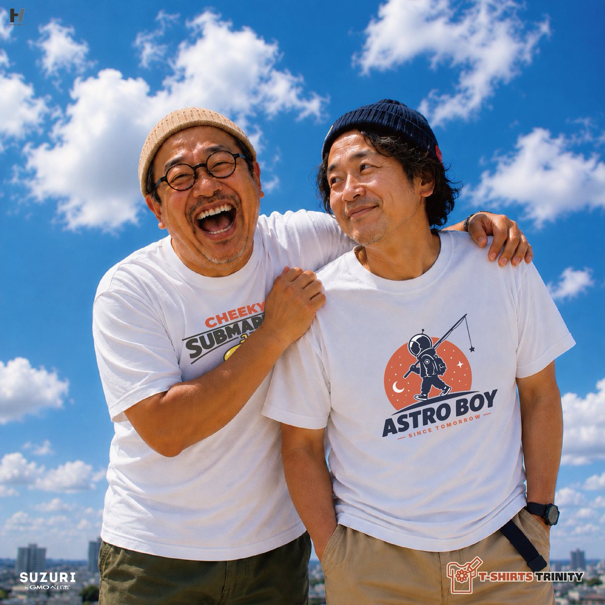 hands_works's tweet photo. 大人になっても、
笑う理由は意外と変わらない。

「相変わらずだな。笑」

Wonder &amp; Wander.

【Tシャツトリニティ】
https://t.co/IeRMuBIIUw
【SUZURI】
https://t.co/cKfUokDBEM https://t.co/ksgcJuHydb