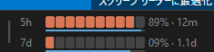 DUMSHDapan's tweet photo. これべんり！Claude の使用量を1分おきに更新してタスクバーに表示してくれます。 自分でカスタマイズして残り時間のバーも青色で表示して使いすぎていないか視覚的にわかるようにしました。 https://t.co/svpzYveB0Z