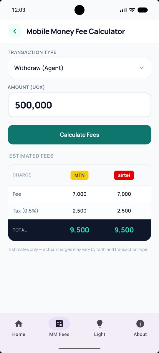 ssmusoke's tweet photo. The second app was a reboot of a utility calculator now expanded from just #MobileMoney fees to @UEDCLTD light token purchase estimates with the team at @klztech 

https://t.co/igkPP1yCgx

#UtilityApps https://t.co/i6Mc89asV0
