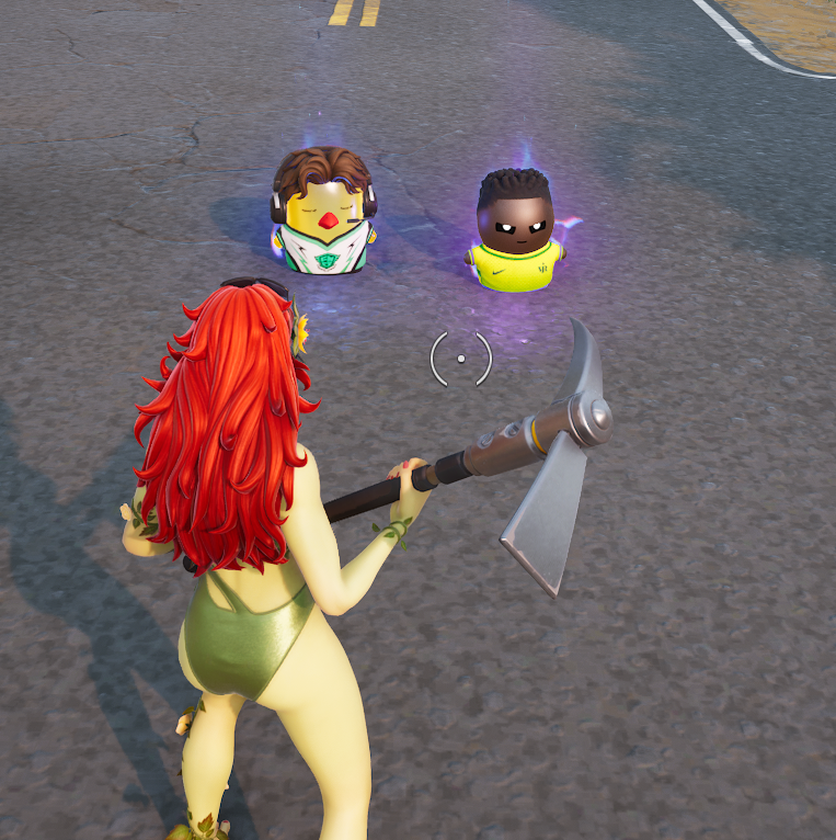 FNBRintel's tweet photo. Pollo Sprite &amp; Vini JR. Sprites in-game! 

- Pollo Sprite: Upon an elimination, slowly replenish shield for you and nearby squad.

- Vini JR: Sprinting for a short time makes your slide destructive. Slidekicking enemies increases rate of fire and reload speed. https://t.co/71RRZXR9Ss