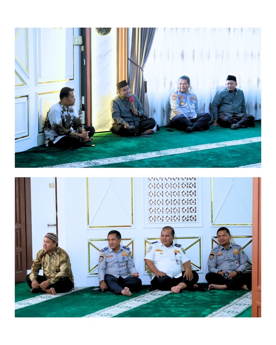 dishub_sumut's tweet photo. 🕌 Pengajian rutin bersama Ustadz H. Damri Tambunan, Kamis (16/07/2026), di Musholah Lantai 2 Kantor Dishub Sumut.

Kegiatan ini menjadi ikhtiar untuk memperkuat keimanan, mempererat silaturahmi, serta meningkatkan integritas dan semangat pelayanan kepada masyarakat.
#InfoDishub https://t.co/tAQjMNzuu2