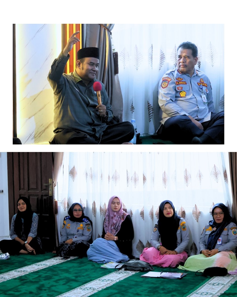 dishub_sumut's tweet photo. 🕌 Pengajian rutin bersama Ustadz H. Damri Tambunan, Kamis (16/07/2026), di Musholah Lantai 2 Kantor Dishub Sumut.

Kegiatan ini menjadi ikhtiar untuk memperkuat keimanan, mempererat silaturahmi, serta meningkatkan integritas dan semangat pelayanan kepada masyarakat.
#InfoDishub https://t.co/tAQjMNzuu2