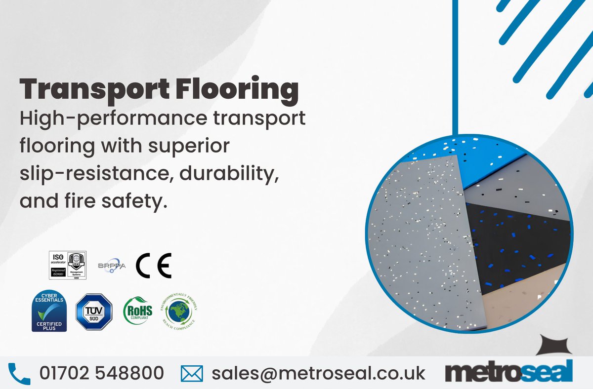 Metroseal_'s tweet photo. From improved safety and wear-resistance, to protecting vehicle interiors against daily demands, our flooring products perform in challenging environments. https://t.co/RuxV10MhOu

#Metroseal #VehicleManufacturing #AutomotiveIndustry https://t.co/uGXOSW37eX
