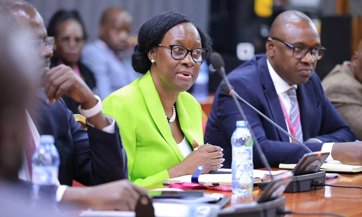 Parliament_Ug's tweet photo. The Civil Aviation Authority (@UgandaCAA) is demanding over Shs233 billion from the government and Uganda Airlines for services offered at the airport. 

The Director, Finance at the authority, Hassan Musinguzi said of that amount, the central government debt stands at Shs91.6 billion.

Appearing before the Committee on Physical Infrastructure chaired by Hon. @hon_mpaka, Musinguzi says they will continue lobbying government, through the Ministry of Works and Transport to have the debt cleared. 

The debt stems from the rental space by taken up by the UN, parking fees for Uganda Airlines and airport passenger service fees, among others. #CommitteesUg