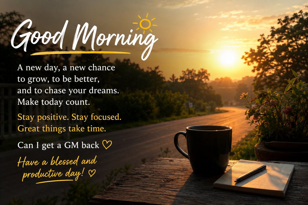 ChainNomadhxmt's tweet photo. GM ☀️

Every new day is another chance to learn, grow, connect, and move one step closer to your goals.

Stay consistent. Support others. Keep showing up.

Can I get a GM back? 👇💙 https://t.co/uHMzExZYTz