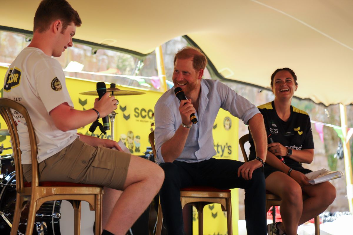 ScottysCharity's tweet photo. The Duke also took part in a special Q&amp;A session hosted by Scotty’s founder, Nikki Scott, giving members the opportunity to put their own questions to him. Prince Harry’s attendance meant a great deal to our members, creating memories they will treasure forever. 

#Scottys https://t.co/qniVajnAgv
