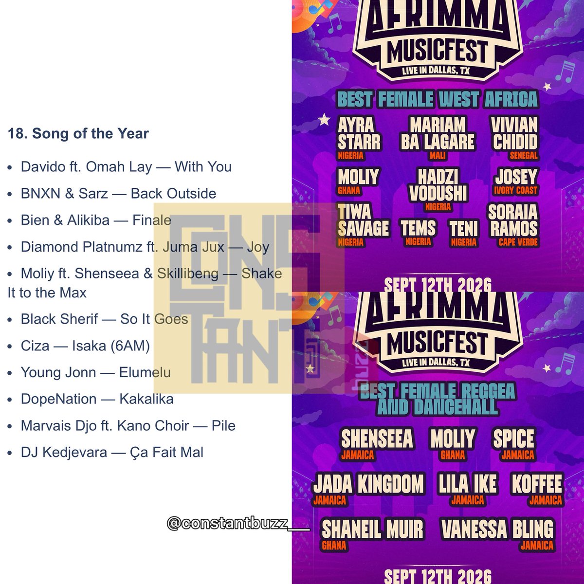 constantbuzz__'s tweet photo. @moliymusic has secured three nominations at this year’s AFRIMMA Awards, further cementing her growing influence on the global music scene. https://t.co/qflEf3zRXe