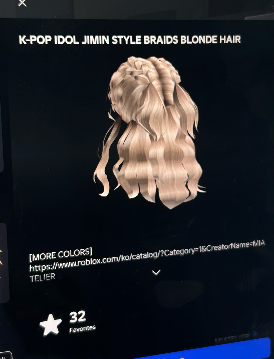 PJM_INA's tweet photo. Jimin kembali mencuri perhatian, kali ini di dunia gaming! 🔥

Gaya rambut kepang pirang ikonik Jimin kini hadir sebagai item virtual avatar di ROBLOX dengan nama “K-POP IDOL JIMIN STYLE BRAIDS BLONDE HAIR.”

Kini, para pemain ROBLOX bisa menghias avatar mereka dengan gaya rambut khas Jimin dan membawa sentuhan ikoniknya ke salah satu platform game paling populer di dunia.

Cukup ketik “Jimin” di kolom pencarian ROBLOX, dan item tersebut akan langsung muncul di urutan paling atas.