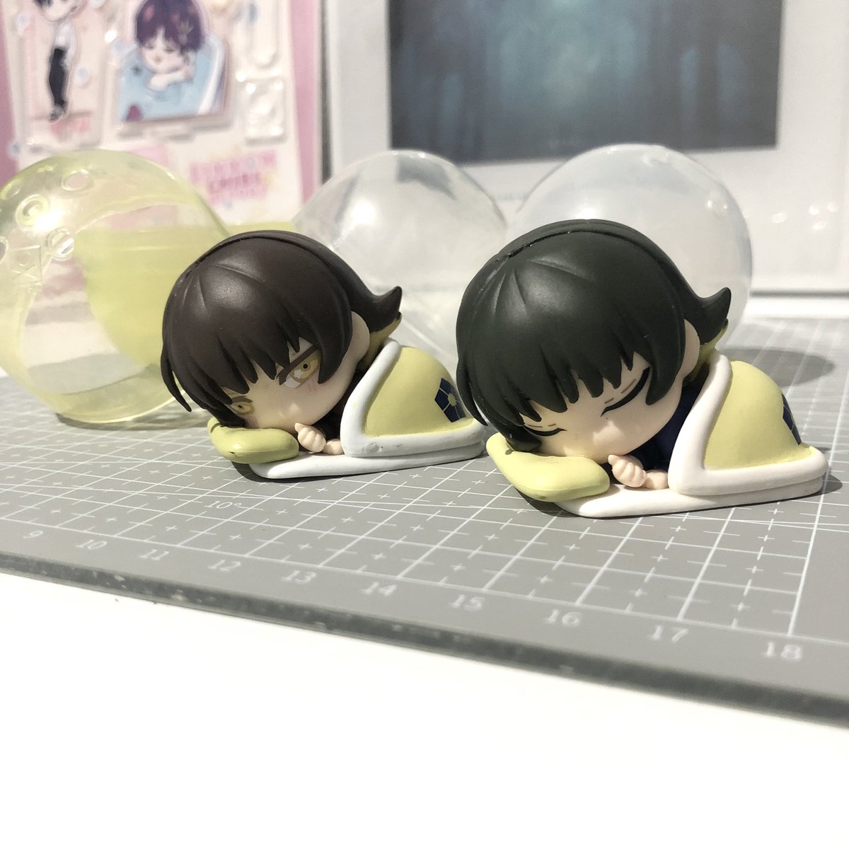 htakesuki's tweet photo. !! happy 💌 !! 

shhh…. he’s so sleepy. let him rest peacefully 🥺💕 

thank you ka @yangruen for bringing dede bachira to me safely! 🌷 https://t.co/IapHWbt15d