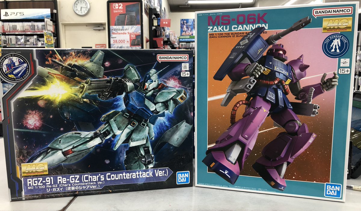 MGザクキャノン(ZガンダムVer)とリ・ガズィ(逆襲のシャア ver)をお売り