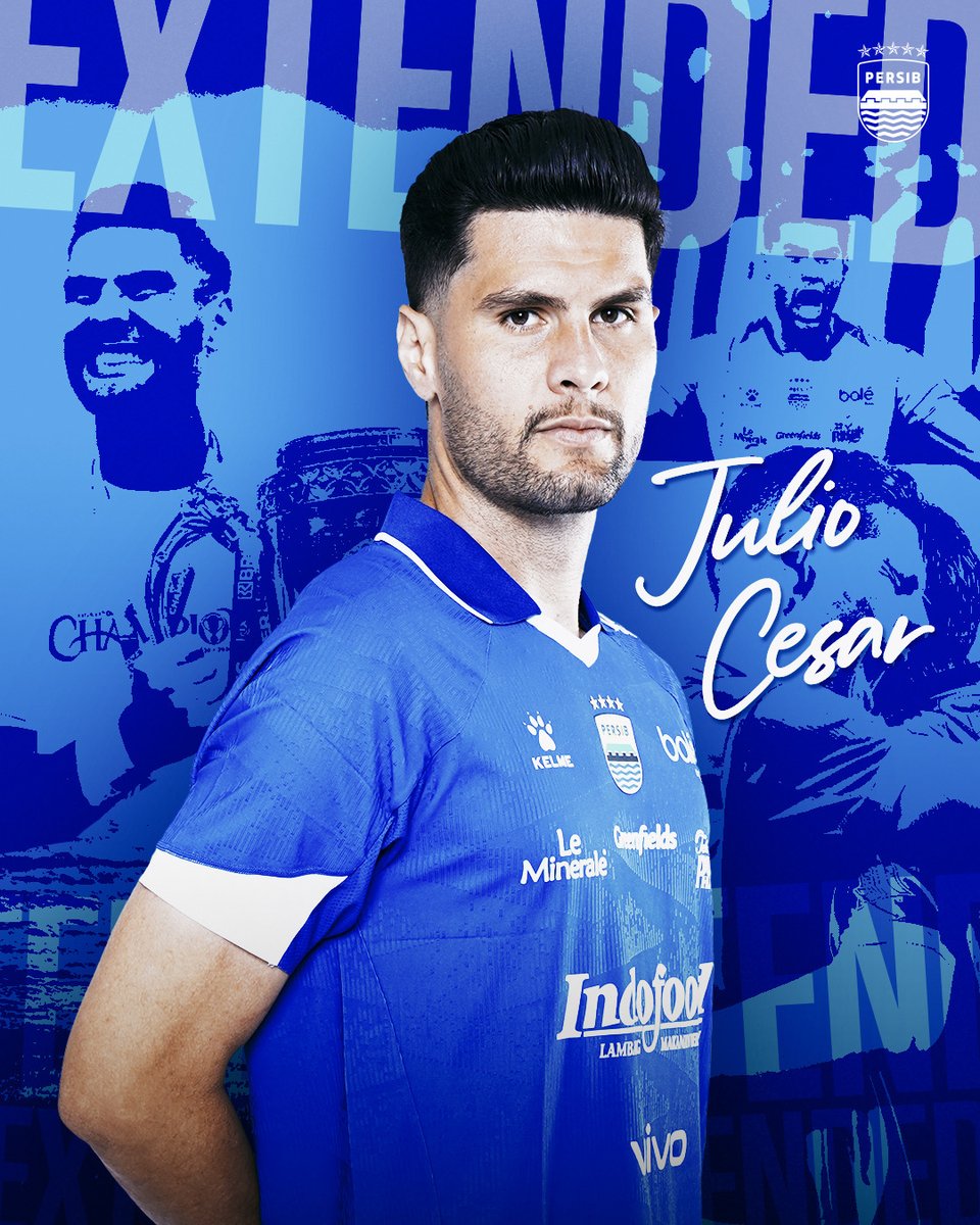 persib's tweet photo. Julio Cesar tetap bersama #PERSIB untuk memperkuat lini pertahanan selama 1 musim ke depan!

Manda ver Julio! 🇧🇷 https://t.co/kUoT8yBeGx