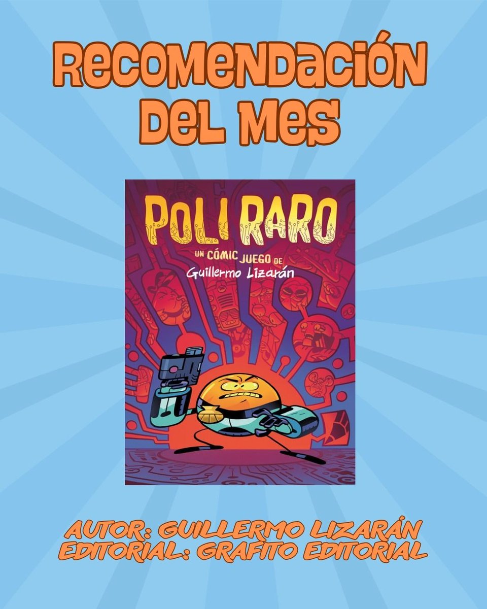asovalcom's tweet photo. Hoy estrenamos la sección de recomendaciones del mes📚 Aquí haremos una pequeña recomendación de algún cómic que consideremos

Inauguramos la sección con Poli Raro, con el valenciano Guillermo Lizarán como autor completo✍️ y editado por la editorial valenciana Grafito Editorial✏️ https://t.co/GQ3B3ykJ6f