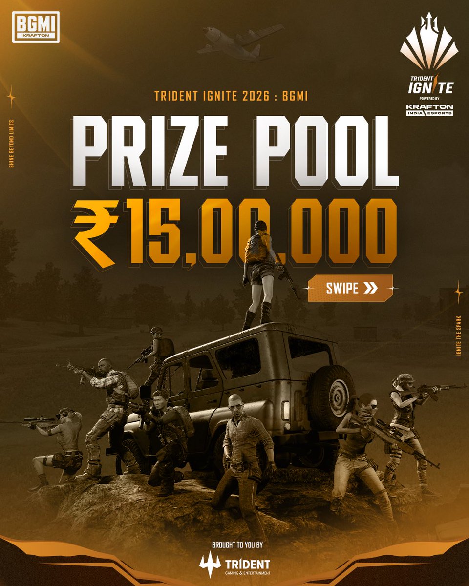 Tridentgaming09's tweet photo. 💰 Glory is earned. Rewards follow.

Every clutch, every rotation, and every victory brings you closer to your share of the prize pool. Rise through the Road to Masters and battle among the elite in Challengers vs Masters. 🏆

💸 Prize Pool Breakdown: https://t.co/nl8BnkMlaM