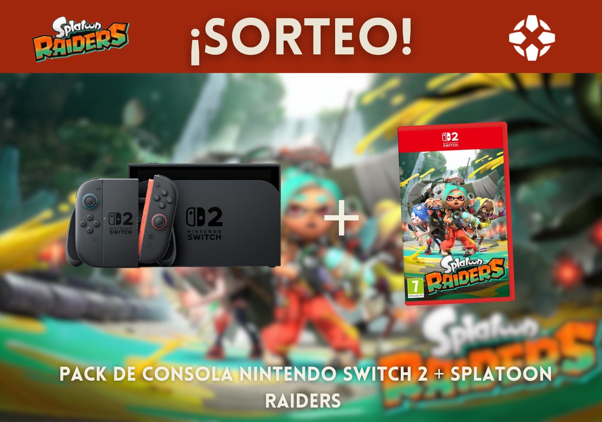 IGN_es's tweet photo. 🥳¡NUEVO SORTEO!
 
🎮 ¿Te gustaría conseguir este pack de una Nintendo Switch 2 y una copia física de Splatoon Raiders?
 
1️⃣Responde a este tweet con el hashtag #AsaltoSplatoon
2️⃣Menciónanos
3️⃣Cuéntanos que es lo qué más te gusta del juego de lo que has visto en el Splatoon Raiders Direct 
 
📍Solo para residentes en España
⌛Tienes hasta hoy a las 23:59 para participar
🏆 Mañana anunciaremos los ganadores