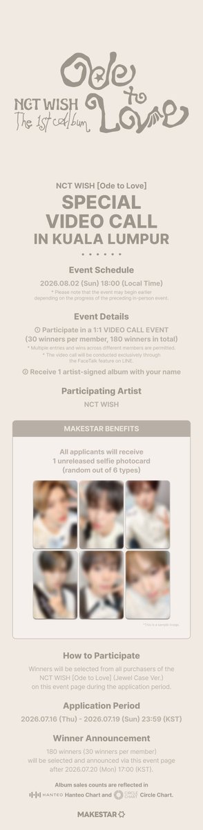 sugarrwish's tweet photo. NCT WISH [Ode to Love] SPECIAL VIDEO CALL in KUALA LUMPUR
⭐️⭐️makestar, Date 2Aug🪽

🩵Winner 30ท่าน/ 1เมม

🎀 เรท 0.022x - 0.025x
📩ขั้นต่ำ 3 อัลบั้ม
⭐️ปรึกษายอดอัลบั้มได้ค่ะ (เฉพาะลูกค้า)
🍀รับบัตรเครดิต +3%
⏰ now -19/07 21.30

Dm or line @415eiugc 
#ตลาดนัดnctwish #ตลาดนัดnct https://t.co/tsorSFuYgF