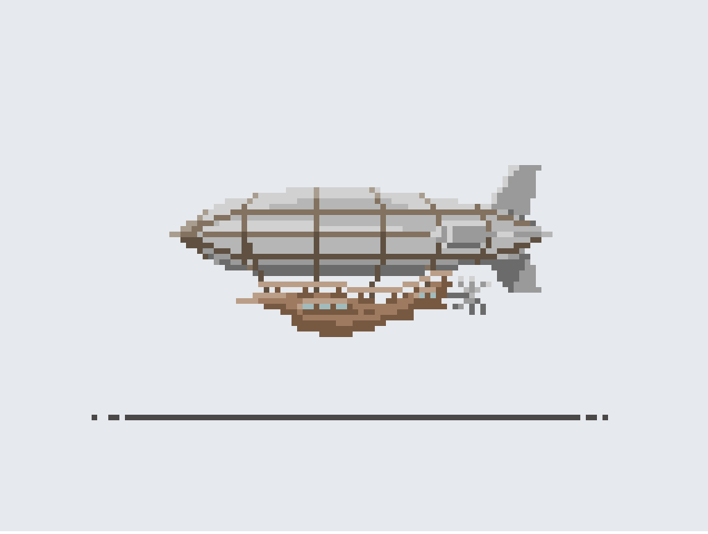 m1negishi's tweet photo. 飛空艇 (Airship)
#ドット絵 #pixelart https://t.co/JdYc4ejdlT