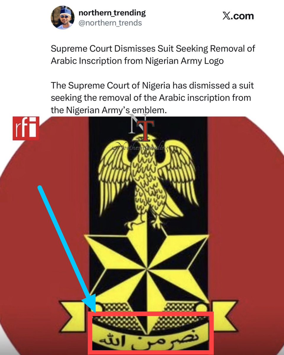 ODOGWU7A's tweet photo. BREAKING 🚨

They told you that #Nigeria is a circular state and you believe.

Meanwhile Nigeria is an #Islamic #terrorist state.

The problem is that the number of people that have common sense in Nigeria is not up to 3%. https://t.co/IE4KfORIef