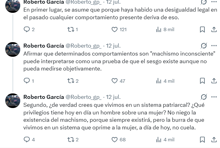 generoenaccion's tweet photo. Esta técnica de saturación está descrita en #HombresEnfadados. No buscan debatir; buscan drenar tiempo y energía para que os agotéis o respondáis a medias y así cantar "victoria". Mi recomendación: ¡No entréis al trapo! 
¿Y qué hacemos entonces? 🧵👇 https://t.co/Flm72a4h62