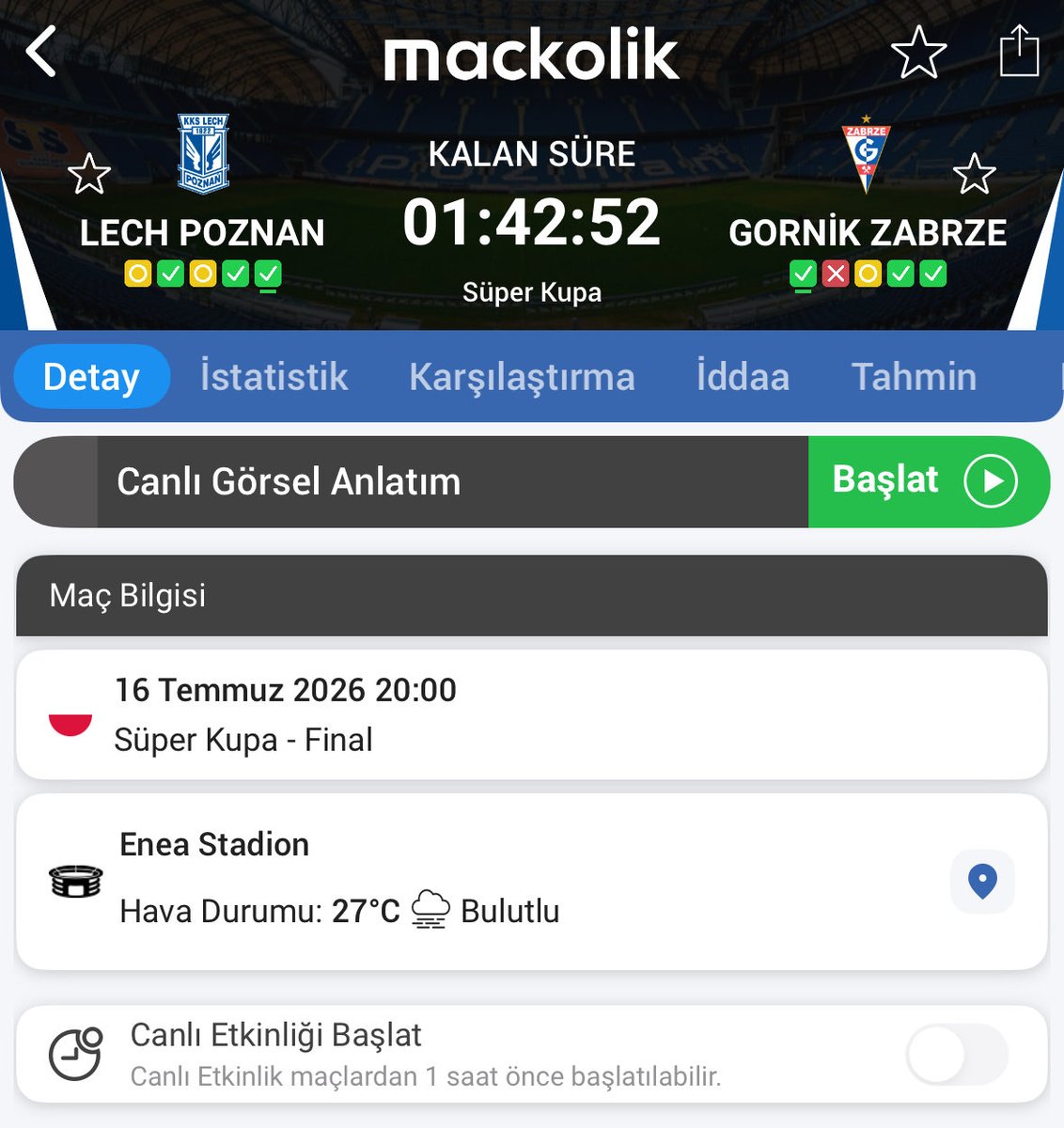 spektrumcocugu's tweet photo. Gornik Zabrze 5 gün sonra Fenerbahçe’nin şampiyonlar liginde rakibi olacak. Var mı bu maçın yayınını bulabilecek bir yiğit

Şampiyonlar ligine bıraktığımız yerden giriş yapalım https://t.co/vxakVqjeF1