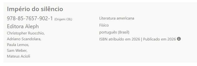 arcanumcentral's tweet photo. A Editora Aleph já cadastrou o ISBN do primeiro livro da série Devorador do Sol (Sun Eater)!

Isso significa que o lançamento brasileiro está cada vez mais próximo. 🔥 https://t.co/Rucui2SVbh