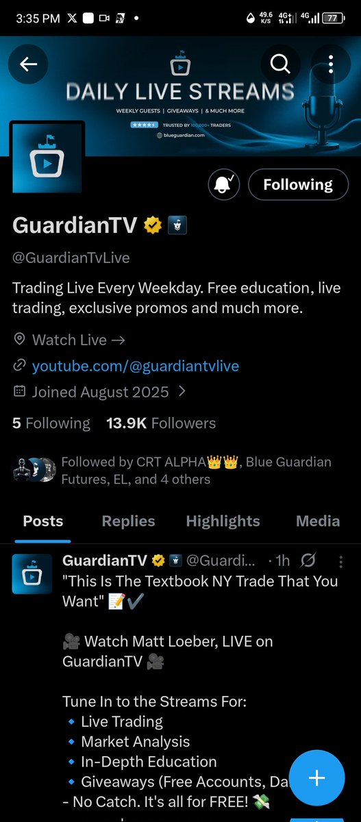 mgambo773's tweet photo. @awatrading4 @BlueGuardiancom @GuardianFutures @GuardianTvLive @AmeerByb 
@CRT_ALPHA1 

Done All the tasks ✅ https://t.co/mpaCmzyAdM