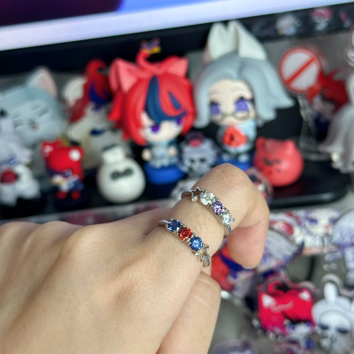 NyaomiNyan's tweet photo. 朋友给我制作了🌙🌊印象戒指
很幸福🥺🥺🥺🥺 https://t.co/0VjT27eaAI