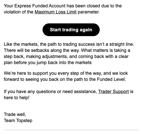 GRCTrader's tweet photo. Day 32

Result: +$600
Grade: D
Today is one of those days where the P&L hides what actually happened.

I finished the day up around $600, but this was not a good trading day.

Coming into the session, I felt like I had a solid read on the market.

Looking back, I became too attached to my own opinion.

My first trade was completely fine.

It was planned, I accepted the risk, and it lost.

That wasn't the problem.

The problem came with my second attempt.

I had another long level marked out before the session. Price came within a couple of points of it but never actually tagged the level I wanted. Instead of chasing price, I decided to place a buy stop-market order just above it. My thinking was that if price reclaimed that level, I'd treat it as confirmation that buyers were stepping back in and that we were likely to continue higher.

The order triggered exactly as I planned.

Unfortunately, almost immediately after I got filled, price reversed straight back down towards my original level instead of continuing higher.

That's where everything started to fall apart.

Instead of simply accepting that I was wrong, I made every mistake I shouldn't have made.

I never placed my stop loss.

Even worse, I was holding 15 micros, which is far more size than I should ever be trading on a setup like that.

To make matters worse, I genuinely thought my daily risk limit had already been set to around $300.

It hadn't.

I thought I had configured it earlier in the week, but I never actually did.

That mistake cost me.

I ended up taking roughly an $800 loss, which is far beyond what I'm willing to lose on a single idea.

That loss also blew my evaluation account.

That one hurts.

Not because I can't buy another one.

But because it was completely avoidable.

On Lucid, I took the same initial trade and lost there as well.

Instead of slowing down after taking the loss, I started taking additional trades.

I wasn't following my written plan anymore.

I was reacting emotionally to what had just happened.

Eventually, I managed to slow myself down.

When price finally reached my second planned level, I became patient again.

I waited.

I got the confirmation.

I entered.

Or at least I thought I did.

A few moments later I realized I had entered my simulated MultiCharts account instead of my evaluation account.

That was incredibly frustrating.

By the time I entered the correct account, price had already moved significantly higher.

Ironically, the original simulated trade is still floating around +$2,000.

It would likely have passed the evaluation account.

But honestly...

I don't think I deserved to pass it today.

Not after everything that happened beforehand.

Despite all of that, I still managed to recover the losses and finish the day around +$600.

Financially, that sounds like a successful day.

Execution-wise, it absolutely wasn't.

My plan coming into this month was to have at least two funded accounts running.

Now I'm back to one.

That's entirely on me.

No one else.

Another thing I noticed today is that my own bot was actually leaning bearish before the session.

It had specific levels marked that I wanted to see tested.

Price came extremely close to those levels, but according to the data my bot was using, it never quite reached them. Looking back at TradingView afterwards, it looked like the level had actually been touched.

Because of that discrepancy, I convinced myself that the long was the better opportunity.

Looking back, I should have trusted the process I had already built instead of trying to outsmart it.

The irony is that I built the bot to reduce emotional decision-making.

Today, I ignored it.

That's something I need to seriously think about.

The biggest lesson from today is risk management.

I need to go back to basics.

Maximum daily risk should be $200–300.

No exceptions.

I also need to manually verify my risk settings every single morning before the market opens instead of assuming they're correct.

Assumptions have no place in trading.

Hope doesn't either.

One positive takeaway is that I managed to go over a month without blowing an evaluation account.

That's definitely an improvement compared to where I used to be.

But that's not the standard I'm aiming for.

I don't want to keep accounts alive for a month.

I want to keep them alive for years.

That only happens if I respect my risk every single day.

Outside of trading, the day was actually productive.

I got my gym session in, and I've still got a few things left to finish tonight.

Now I also owe myself a run.

I hate running.

Especially in this heat.

But that's the consequence.

Today reminded me that one lapse in discipline can undo weeks of good work.

The encouraging part is that I know exactly what went wrong.

The frustrating part is that these are mistakes I've written about before.

Tomorrow isn't about finding a better strategy.

It's about proving to myself that I can actually execute the one I already have.

The market will be there again tomorrow.

The question is whether I'll show up as the trader I'm trying to become.
