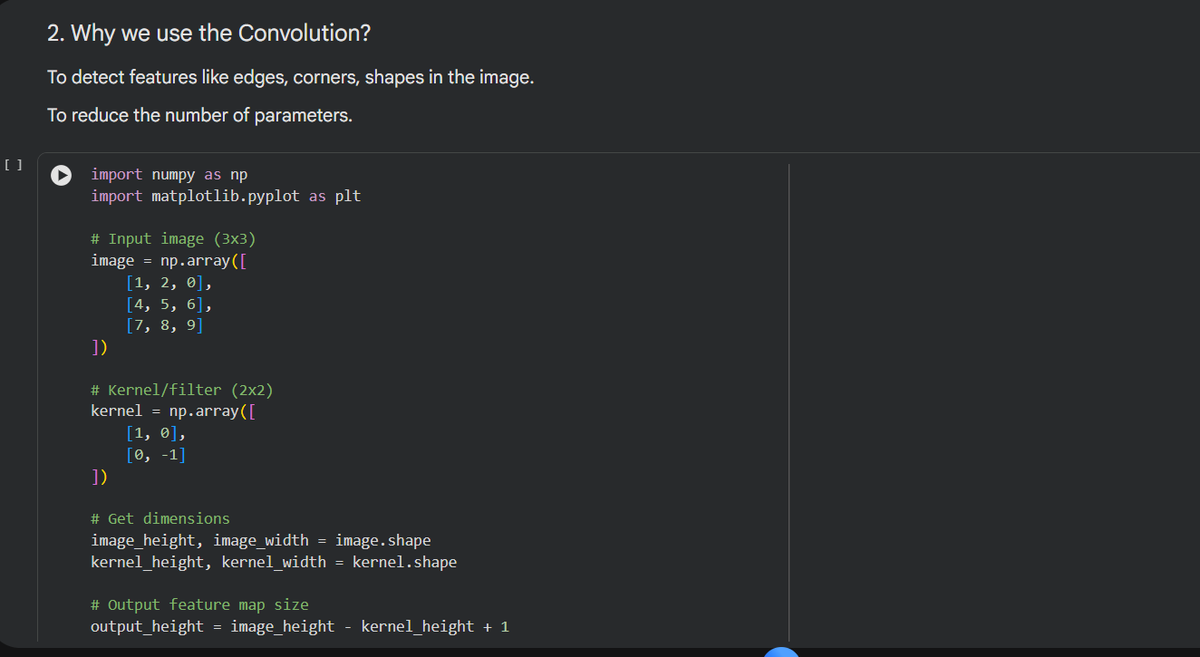 SadikshyaDkl's tweet photo. #LSPPDay46 
Today I learned how Convolution works in CNN through a numerical example. I also explored kernels, feature maps, and CNN layers used for image processing. 
@lftechnology
#60DaysOfLearning2026 #LearningWithLeapfrog https://t.co/yicJUv6aHz