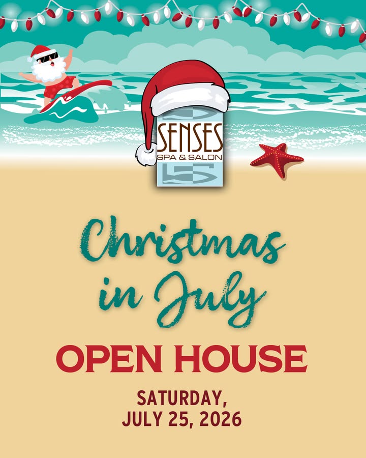 ipbiloxi's tweet photo. Christmas in July is coming to Senses Spa &amp; Salon! 🎄

Join us on Sat., July 25 for our Open House featuring door prizes, special offers, and festive fun.

Learn more ➡️ https://t.co/FnkZQk1Dix https://t.co/ydk2J9JSqW