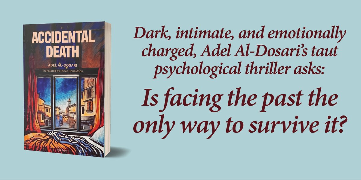 goldevex's tweet photo. A journey into the depths of a soul shaped by depression and the lasting wounds of family. Best-selling Saudi author, Adel Al-Dosari, draws us into a taught psychological thriller that is not afraid to delve into mental health and private suffering,
https://t.co/aySFOBneRW

#AdelAlDosari #NomadPublishing #PsychologicalFiction #TraumaAndHealing #TranslatedBooks #MiddleEastAuthors