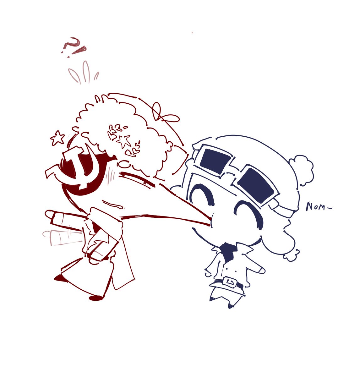 Jully2443's tweet photo. I haven't drawn FinSov in a while🥹✌️ #Countryhumans #CountryhumansFinland #CountryhumansSovietUnion #CountryhumansUssr #FinSov https://t.co/NPKXrzSALv
