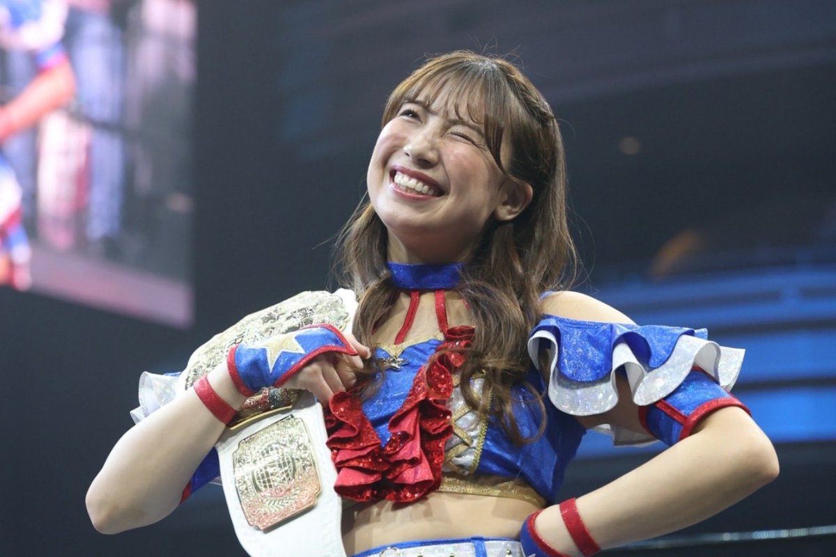 ScottEWrestling's tweet photo. 📝 Interview with Yuki Arai

Ahead of Summer Sun Princess this Saturday, I had the chance to do a short interview with champion, @araiyuki57! She talked leaving SKE48 to be a full-time wrestler, being champion, and her match with Miyu Yamashita!

🔗: https://t.co/vqzjooMzPy

#tjpw