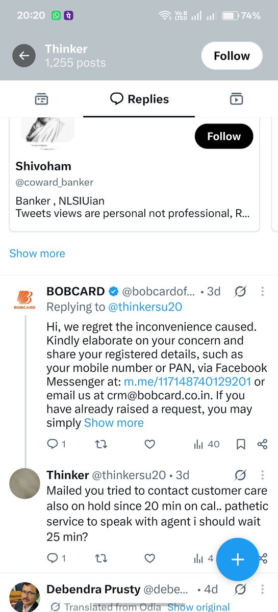 thisizjiya's tweet photo. @thinkersu20 @ICICIBank @ICICIBank_Care @RBI @RBIsays @ConsumerRightX @jagograhakjago @PMOIndia look at your post you jackas$ 
what the hell are you doing then?
if you face an issue with bob then its legitimate and if we have concerns then you become a street dog and bark on our post.. lol As$hol€ https://t.co/8sZ9ukiSWm