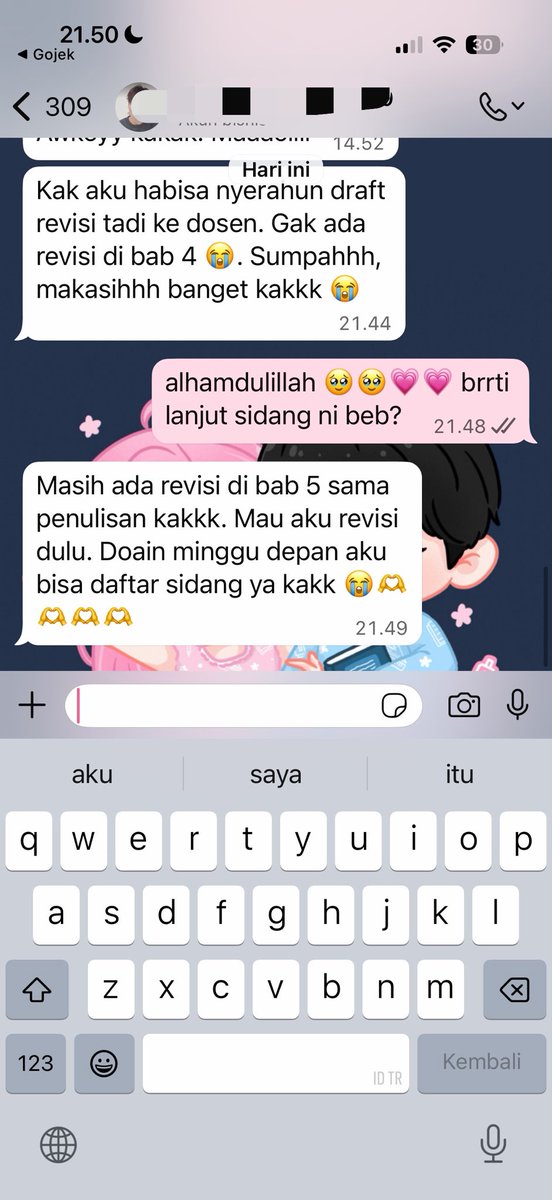 tdwitter's tweet photo. alhamdulillah 💗💗💗💗🥰🥰🥰 yaallah seneng bgt.. bismillah lancar sampai akhir yaa anakk anakkuuww 💗💗 https://t.co/cbmIl29lTO