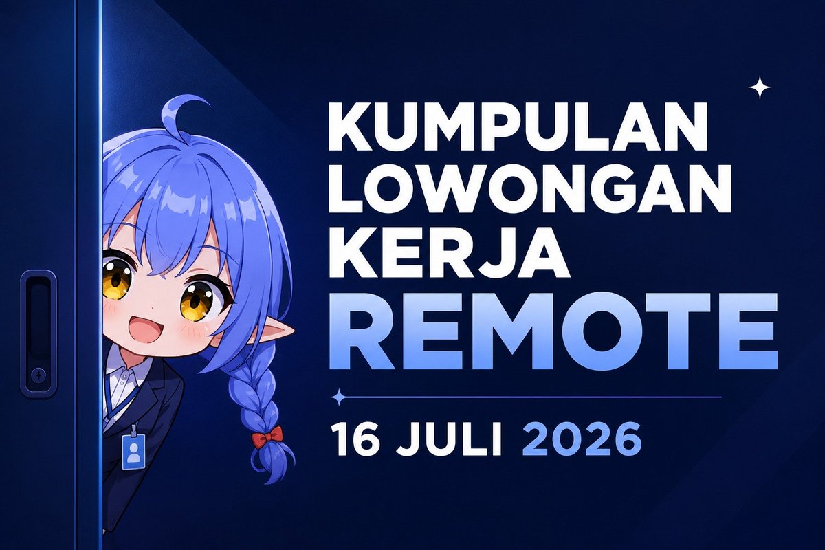 angelbeast's tweet photo. REMOTE JOBS ALERT! 
Lagi cari kerja remote/WFH/WFA? Mulai dari internship sampai full-time.

Cocok buat mahasiswa dan fresh graduate. 

Aku kumpulin lowongan kerja remote terbaru, per tanggal 16 Juli 2026.

Beberapa posisi yang tersedia:
1. Business Manager
2. Community Specialist
3. Content Creator
4. Customer Success Manager – Operations
5. Customer Success Manager – Paid Internship
6. Customer Success Manager – Technical
7. Customer Support Specialist – Technical Support
8. English Teacher
9. Marketing Strategy Associate
10. Sales Outreach Specialist
11. Sales Support Specialist

Langsung cek detail lowongannya di bawah ini 👇