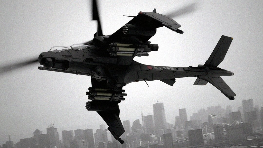 Sparrow_S_A's tweet photo. note、ちょっと記事を手直し。
「攻撃ヘリコプター AH-88 "ヘルハウンド"」 
https://t.co/NPzV4SE6r7 https://t.co/7Fe1gttpZq