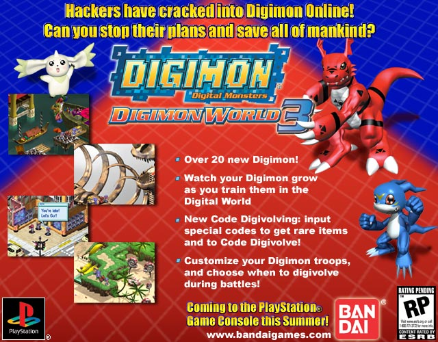 RavelMonte's tweet photo. Actually finding this material was really nice because it includes the assets that were used in the Digimon World 3 materials like ads and posters, not just the screenshots, but even the Digimon model renders that were used https://t.co/cPMvTdfmV7